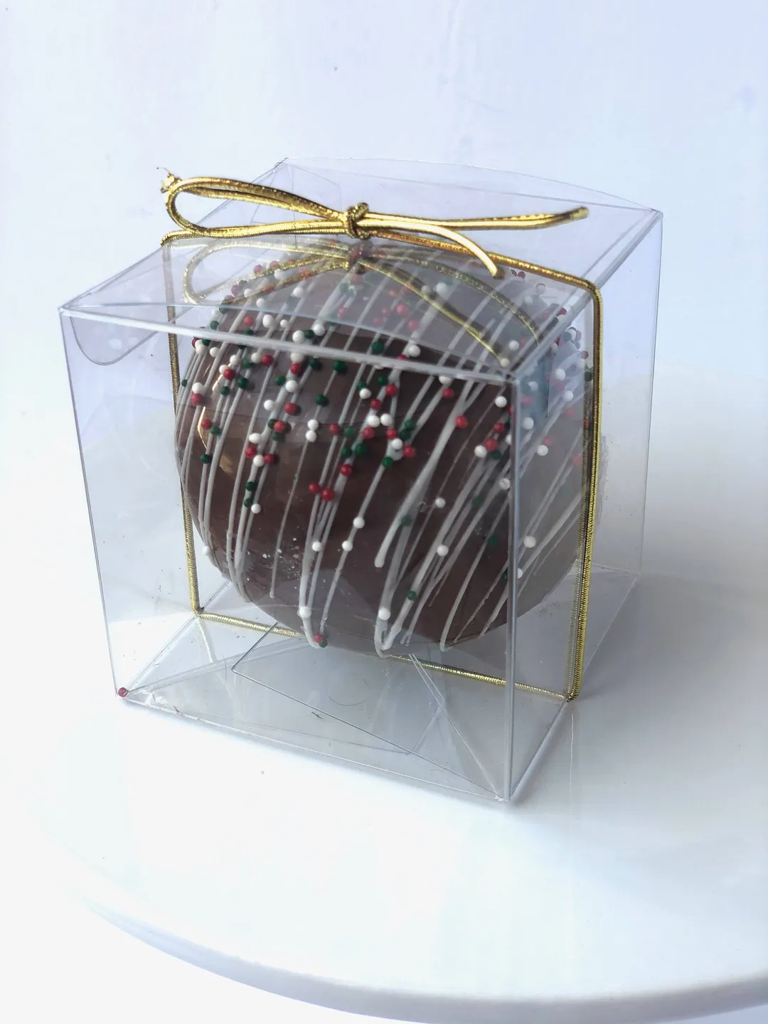 Santa Themed Cocoa Bombs