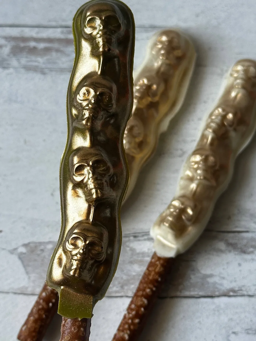 Skull Chocolate Covered Pretzels