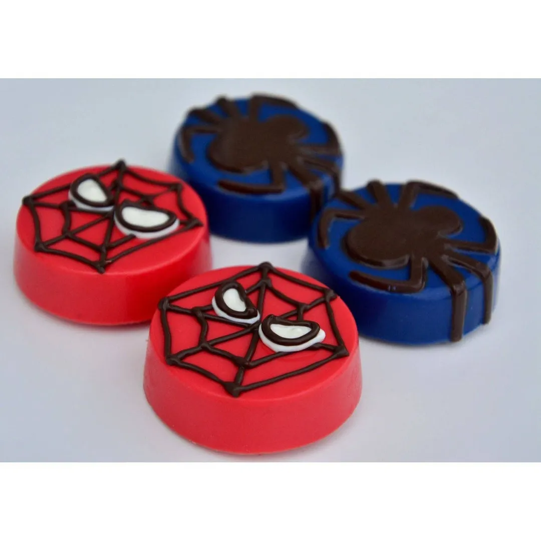 Spider Themed Chocolate Covered Oreos 