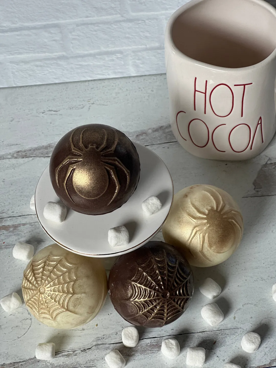 Spider Themed Designer Hot Cocoa Bombs  variant