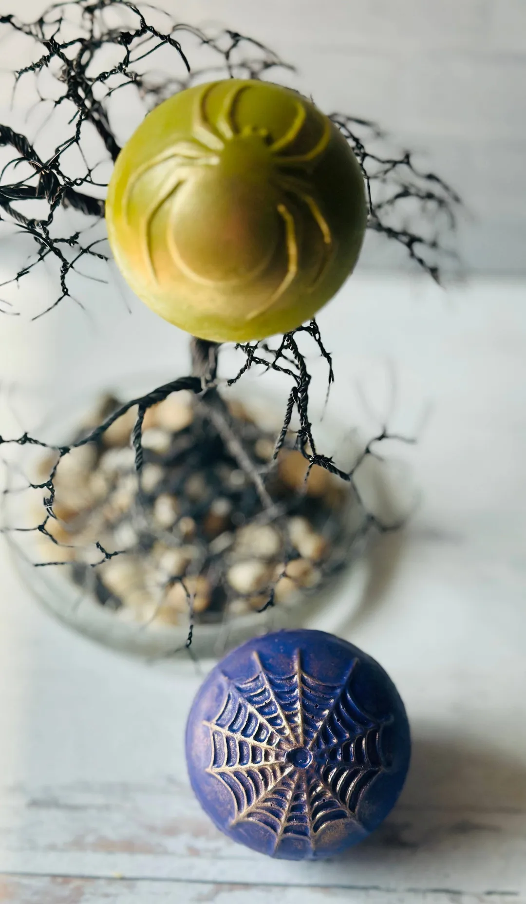 Spider Themed Designer Hot Cocoa Bombs 
