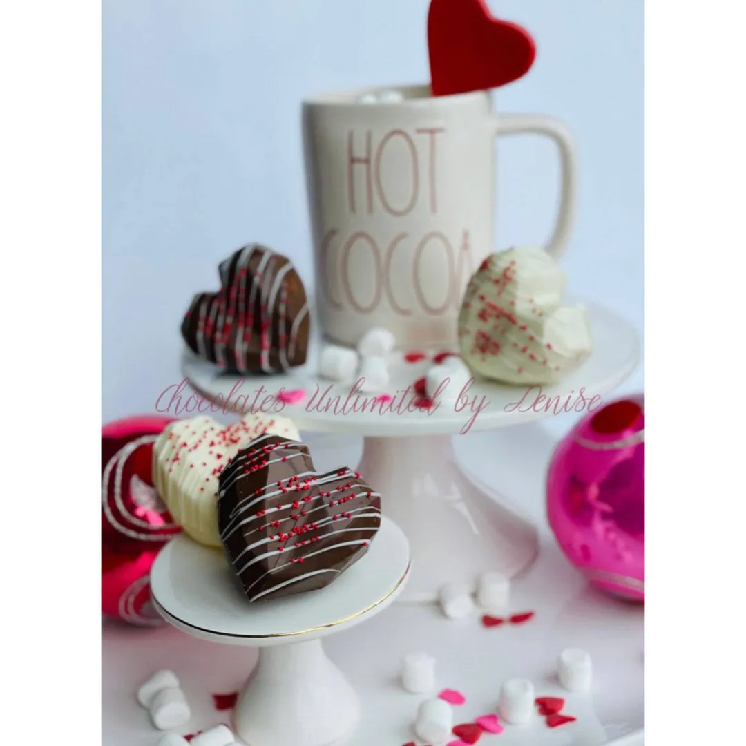 Valentine Heart Hot Chocolate Bombs 