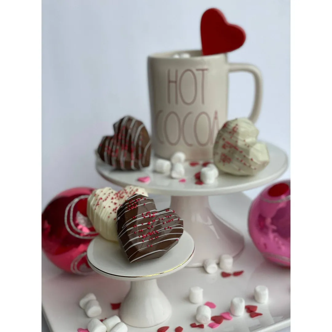 Valentine Heart Hot Chocolate Bombs 