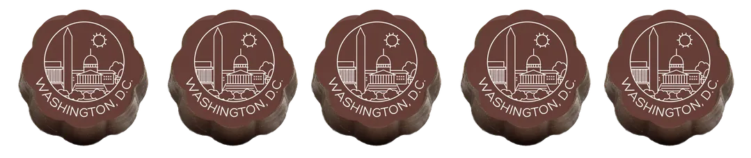 Washington DC Skyline Chocolate Covered Caramels