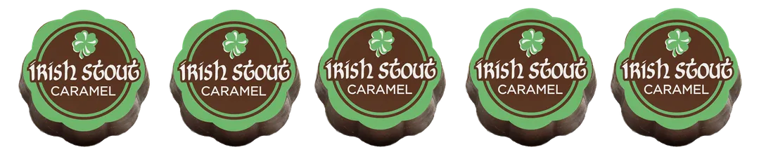 Irish Stout Chocolate Covered Caramels St Patricks Day (Box of 5)