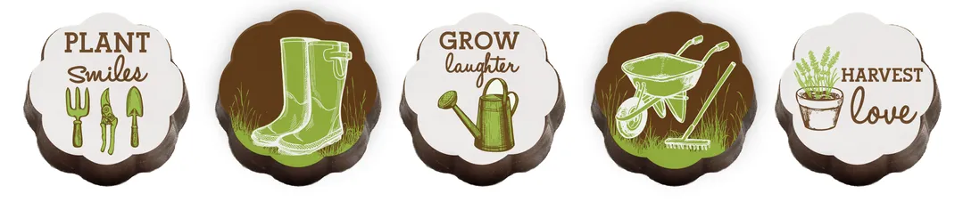 Gardening Chocolate Covered Caramels (Box of 5)