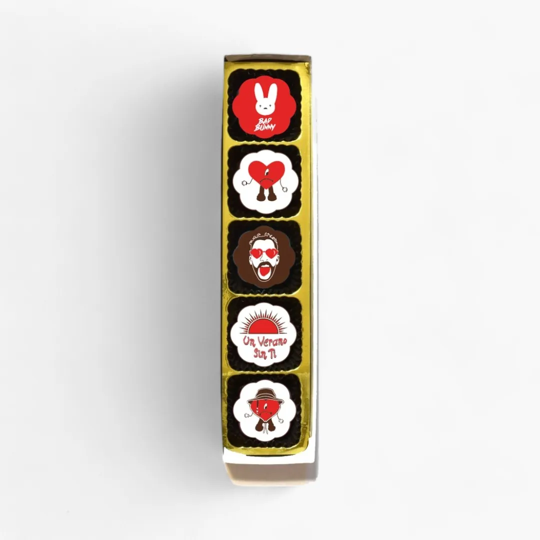 Bad Bunny Fan Club Chocolate Covered Caramels (Box of 5)