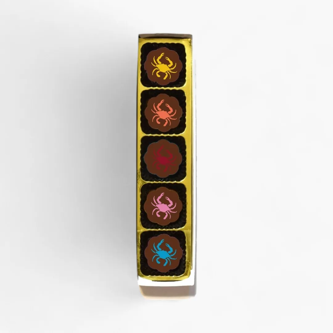 Bay Spice Chocolate Covered Caramels - Rainbow Colors (Box of 5)
