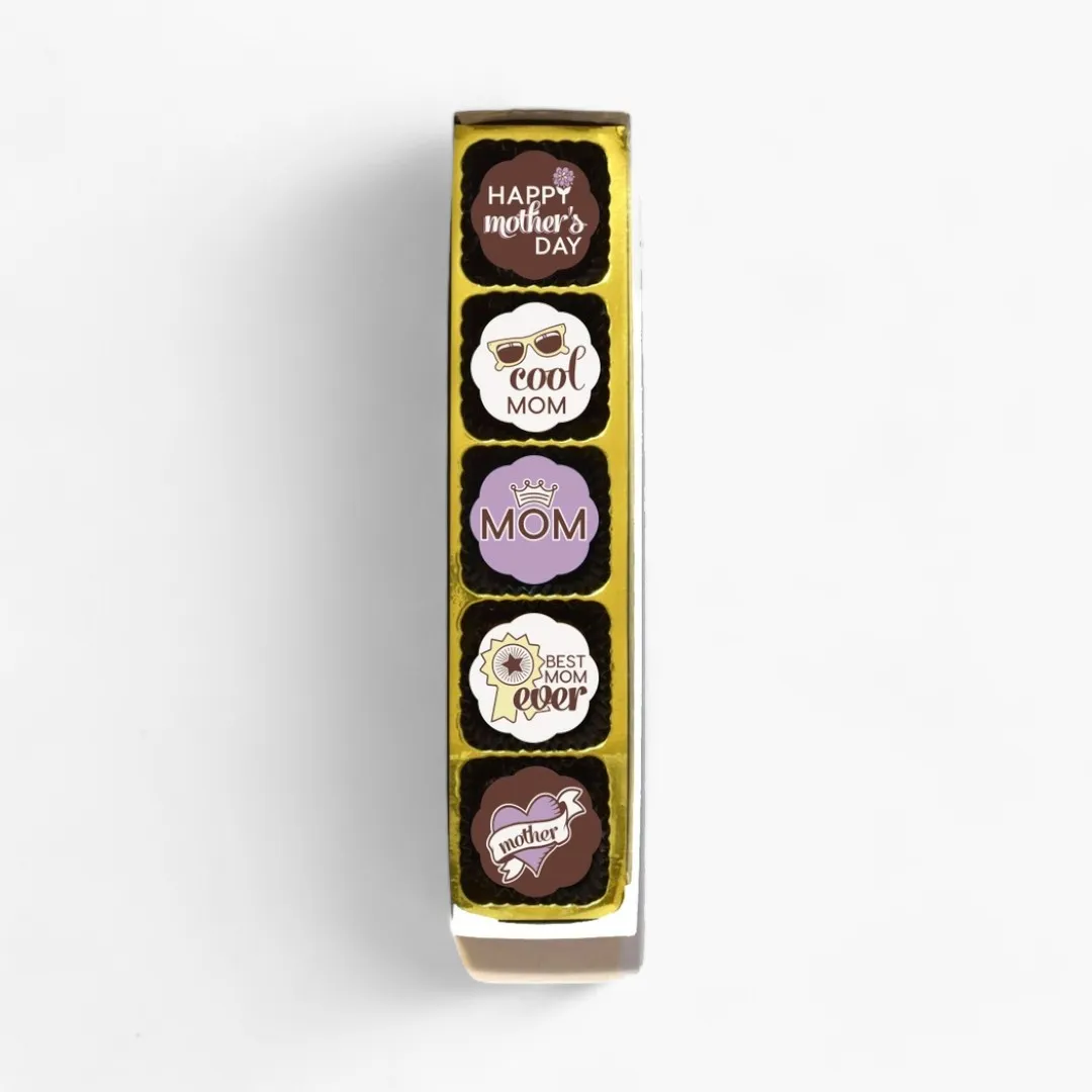 Best Mom Ever Chocolate Covered Caramels (Box of 5)