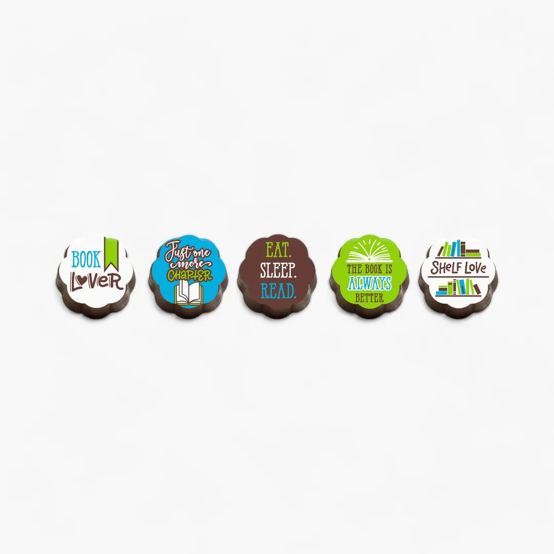 Book Lovers Chocolate Covered Caramels (Box of 5)