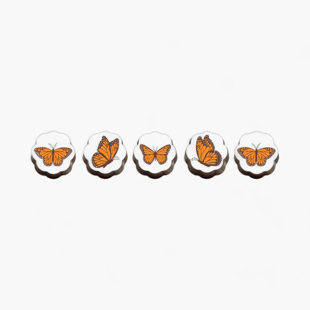 Monarch Butterfly Chocolate Covered Caramels (Box of 5)