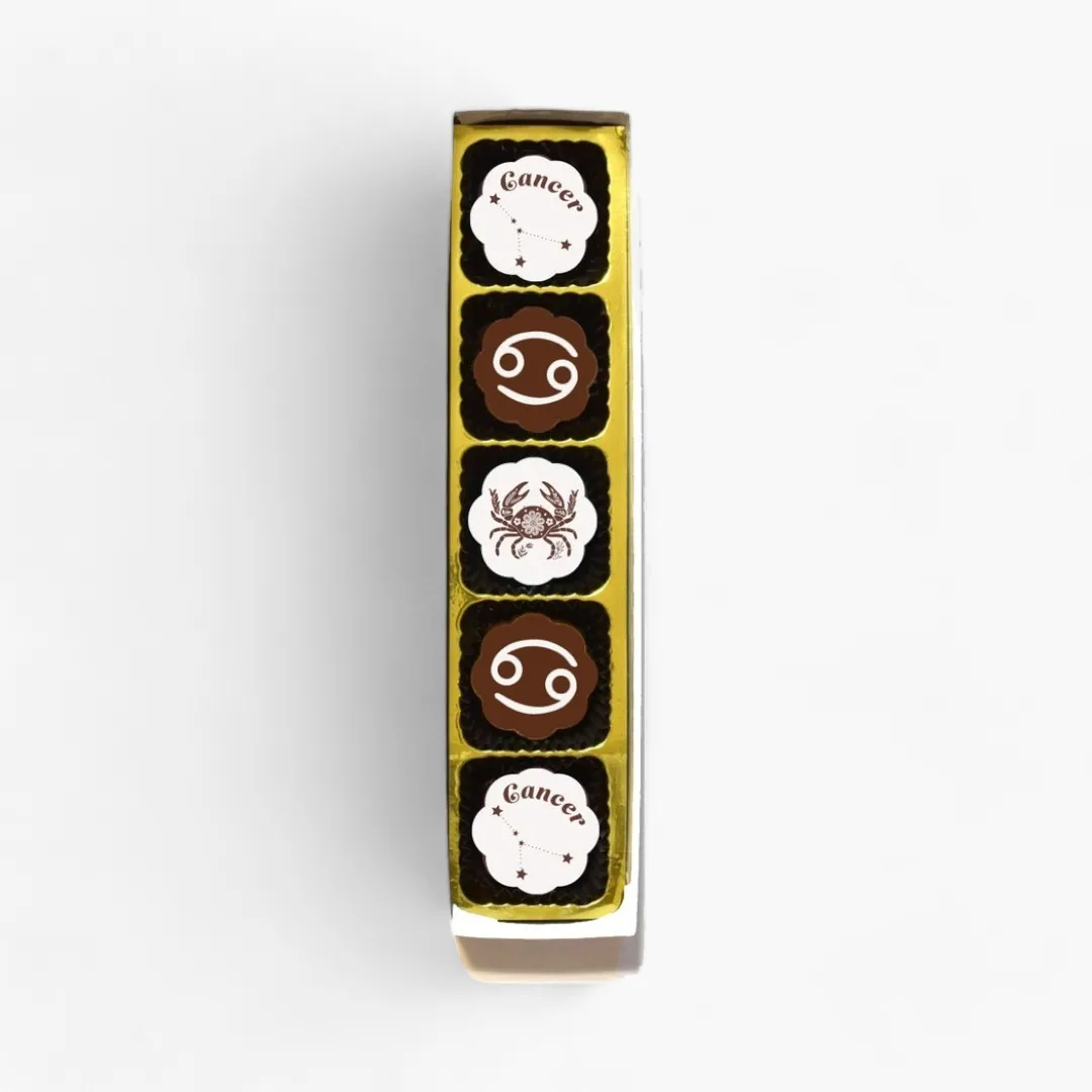 Cancer Chocolate Covered Caramels (Box of 5)