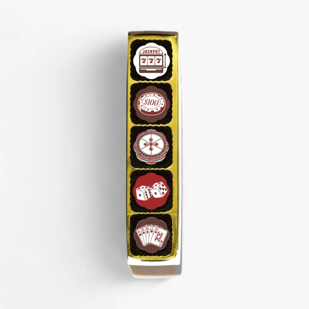Casino Chocolate Covered Caramels (Box of 5)