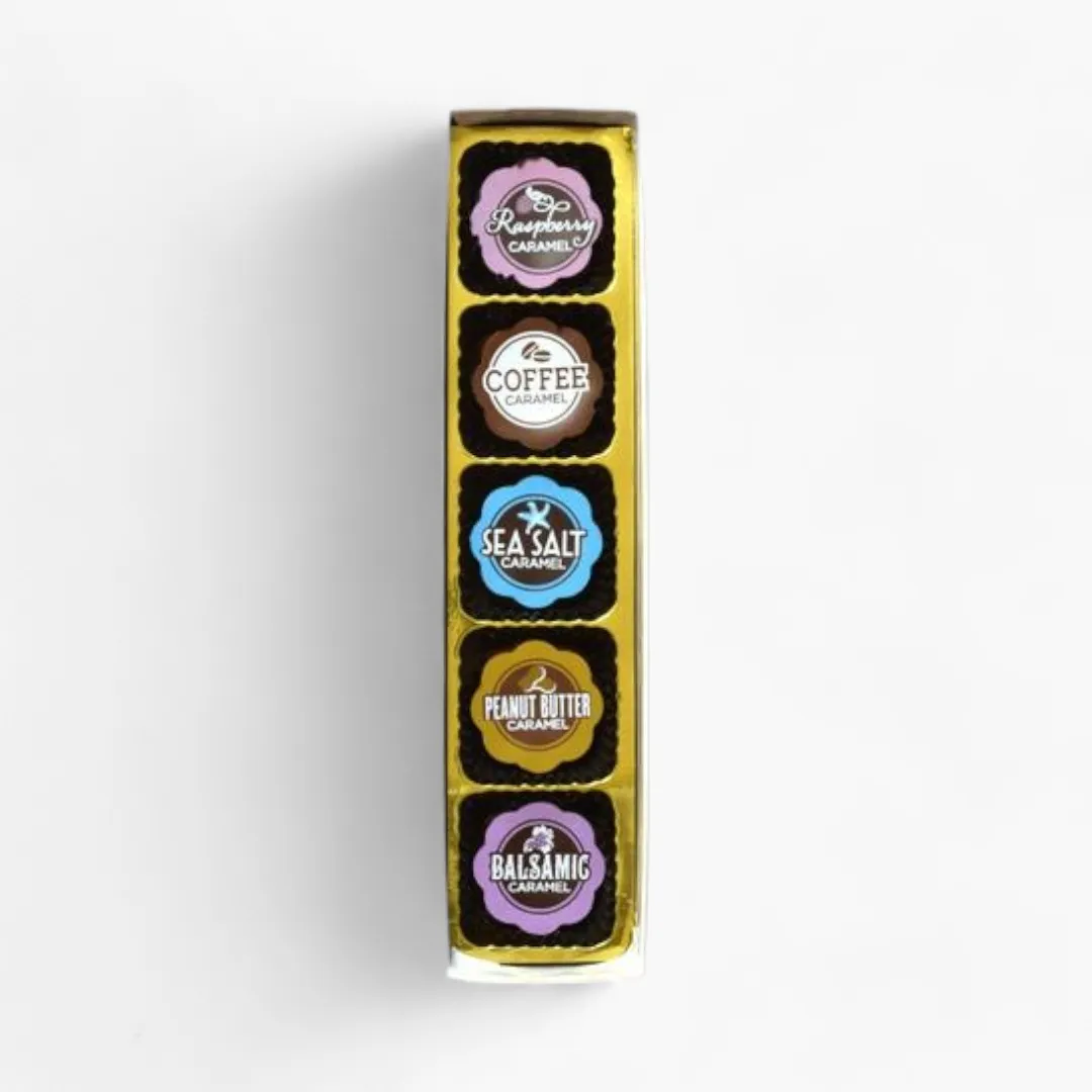 Classic Chocolate Covered Caramels (Box of 5)