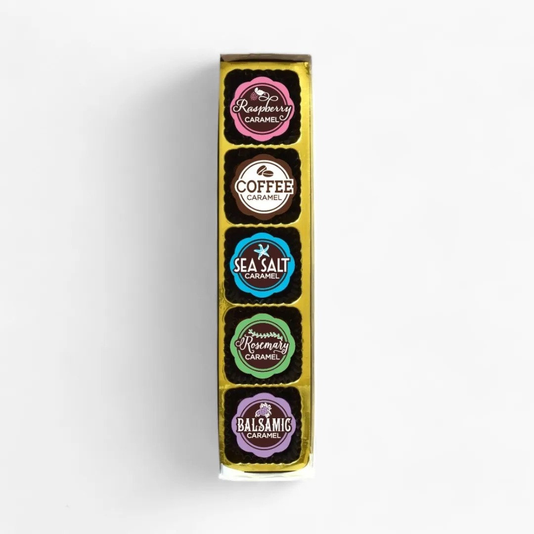 Coffee House Chocolate Covered Caramels (Box of 5)