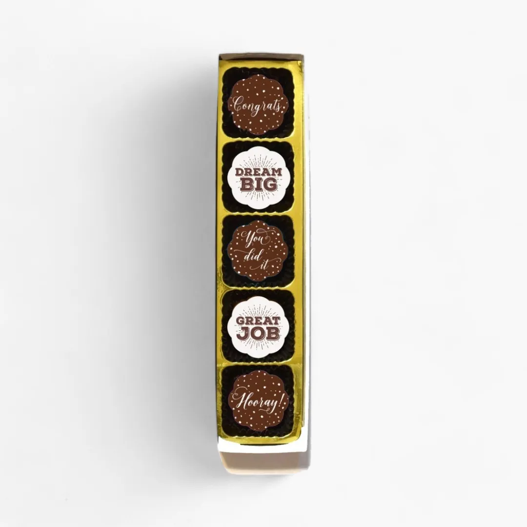 Congrats! Chocolate Covered Caramels (Box of 5)