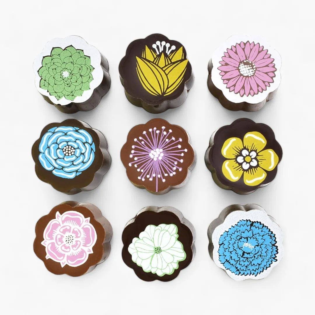 Flowers Chocolate Covered Caramels (Box of 5)