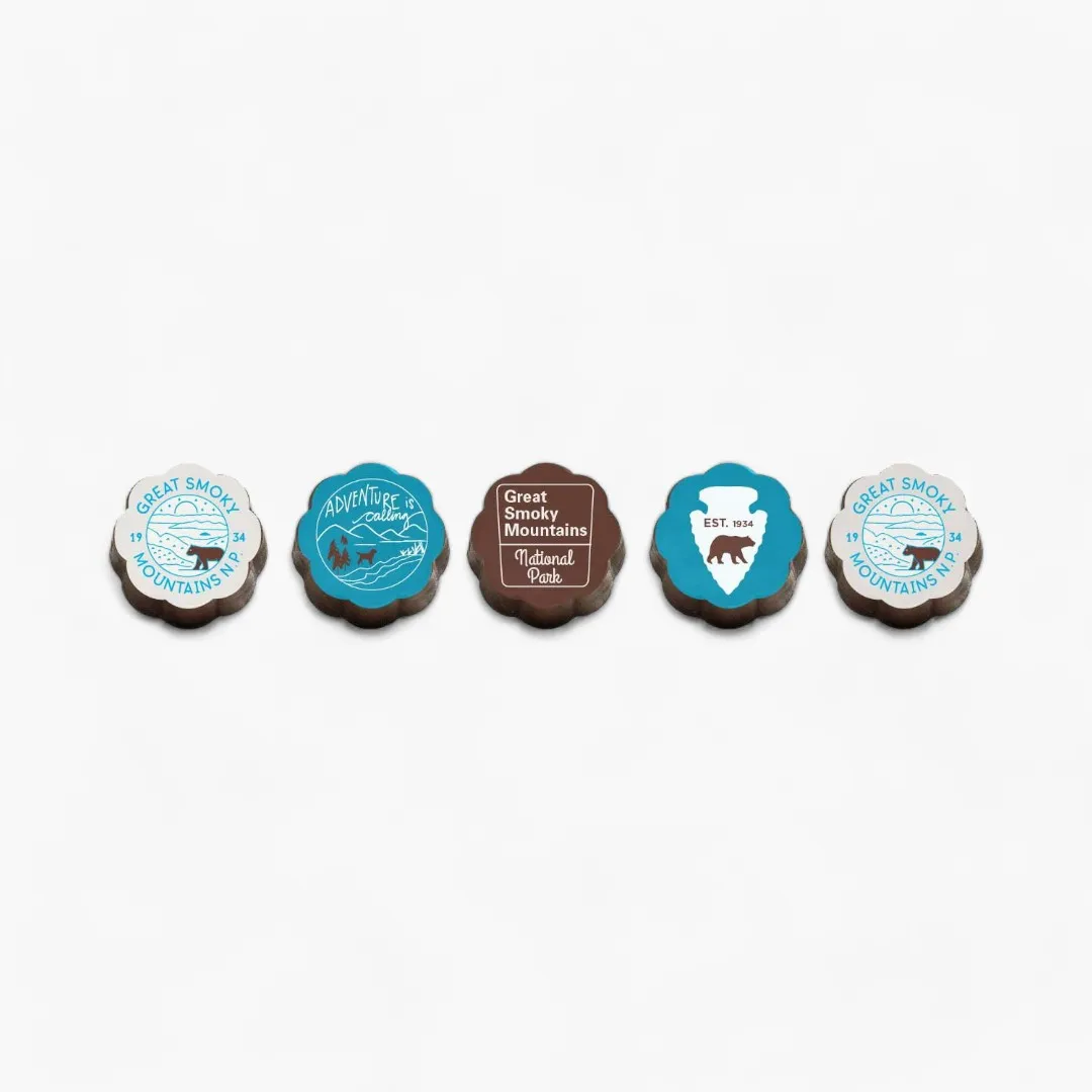 Great Smoky Mountains Chocolate Covered Caramels (Box of 5)