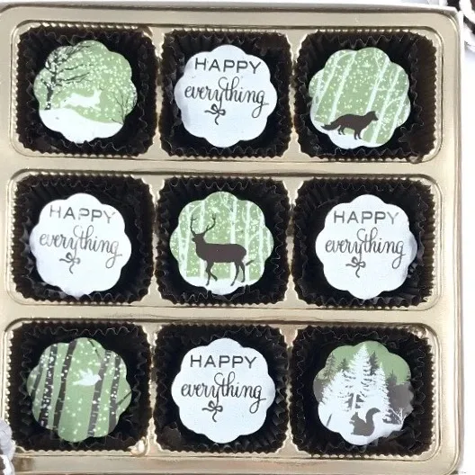Happy Everything Chocolate Covered Caramels (Box of 5)