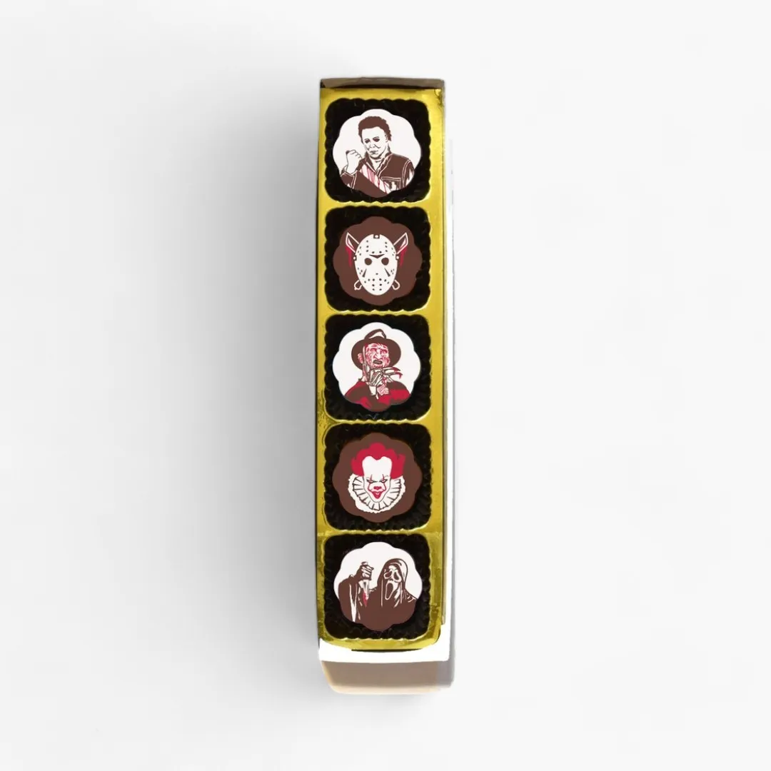 Horror Movie Villains Chocolate Covered Caramels (Box of 5)