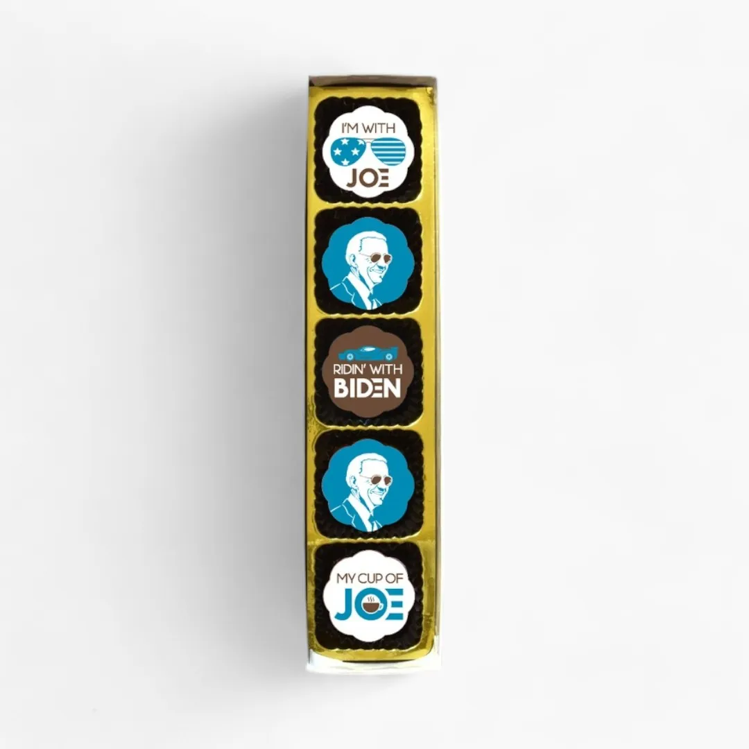 Joe Biden Chocolate Covered Caramels (Box of 5)