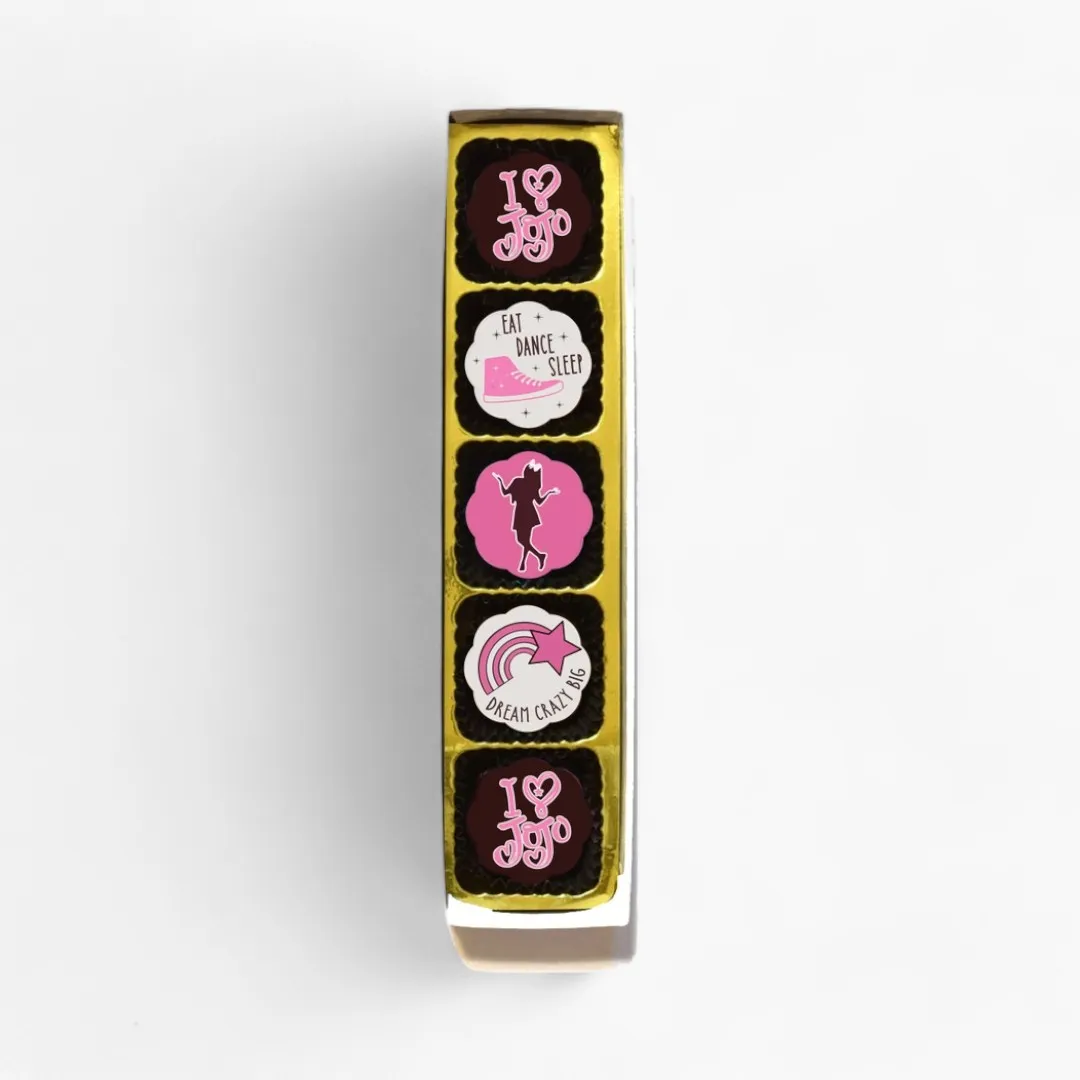 Jojo Siwa Fan Chocolate Covered Caramels (Box of 5)