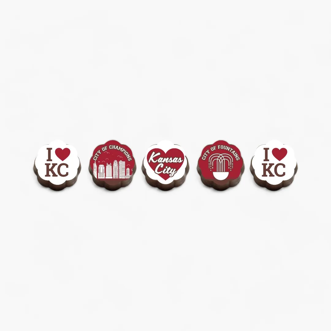 Kansas City Fan Club Chocolate Covered Caramels (Box of 5)