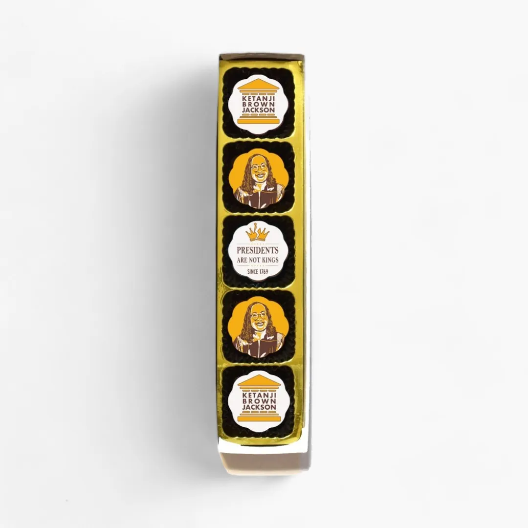Ketanji Brown Jackson Chocolate Covered Caramels (Box of 5)