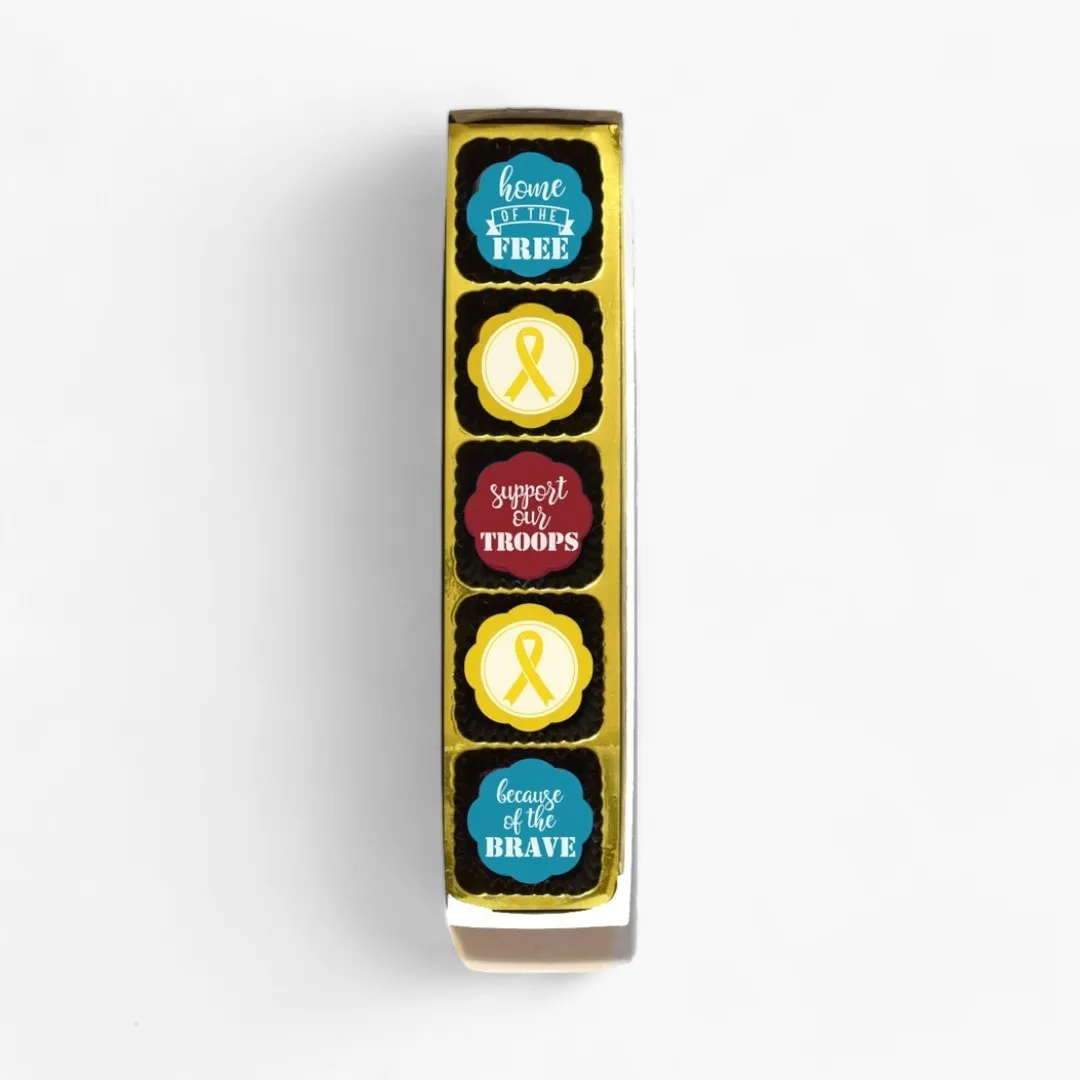 Military Chocolate Covered Caramels (Box of 5)