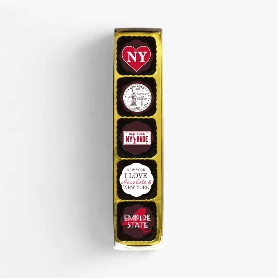 New York State Chocolate Covered Caramels (Box of 5)