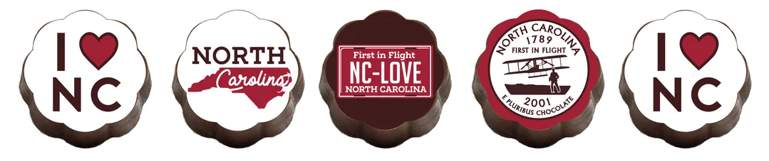 North Carolina RED Chocolate Covered Caramels