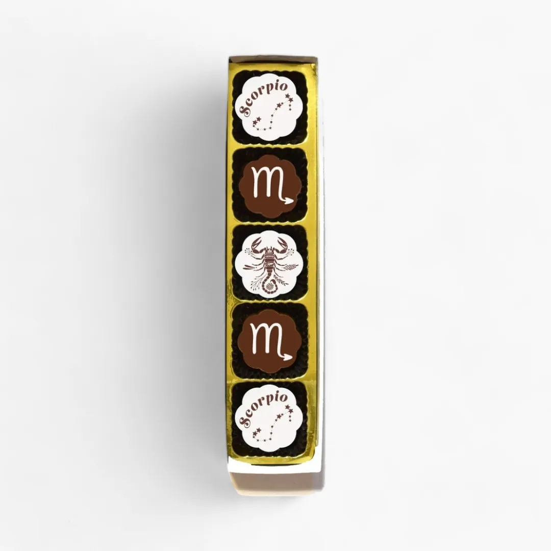 Scorpio Chocolate Covered Caramels (Box of 5)