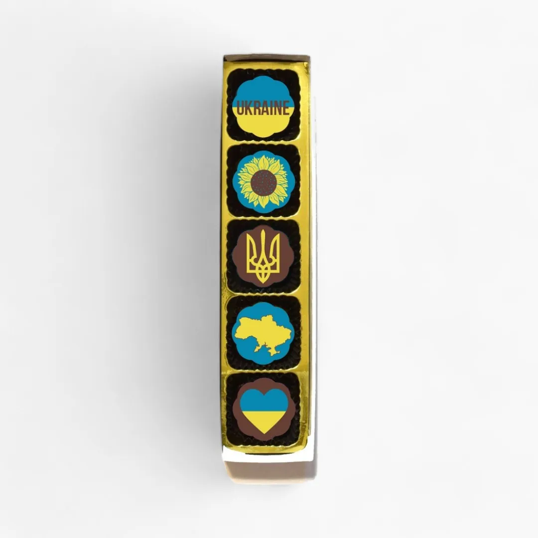 Support Ukraine Chocolate Covered Caramels (Box of 5)