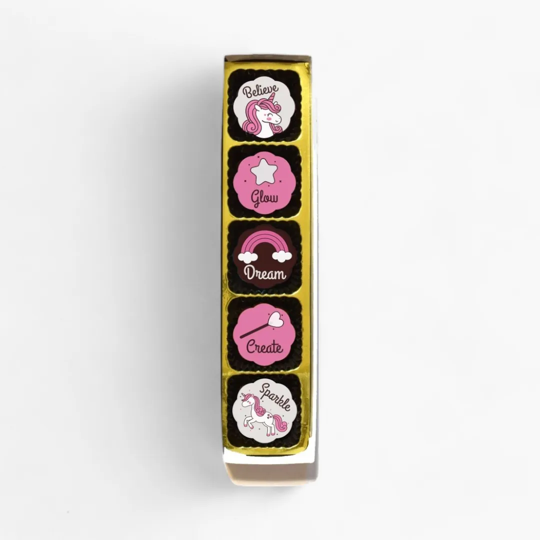 Unicorn Chocolates - Sparkle and Believe (Box of 5)