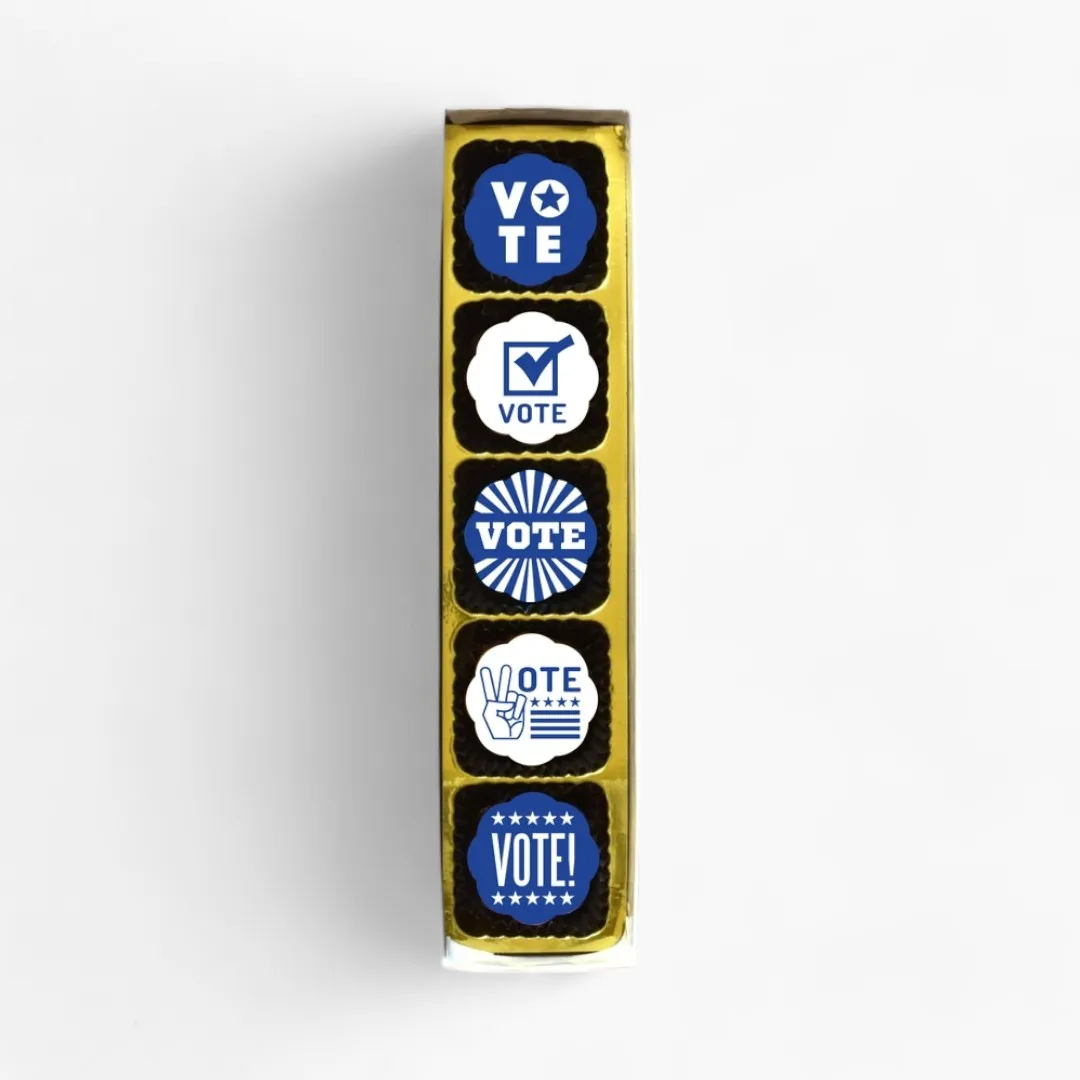 Vote Chocolates - Chocolate Covered Caramels (Box of 5)