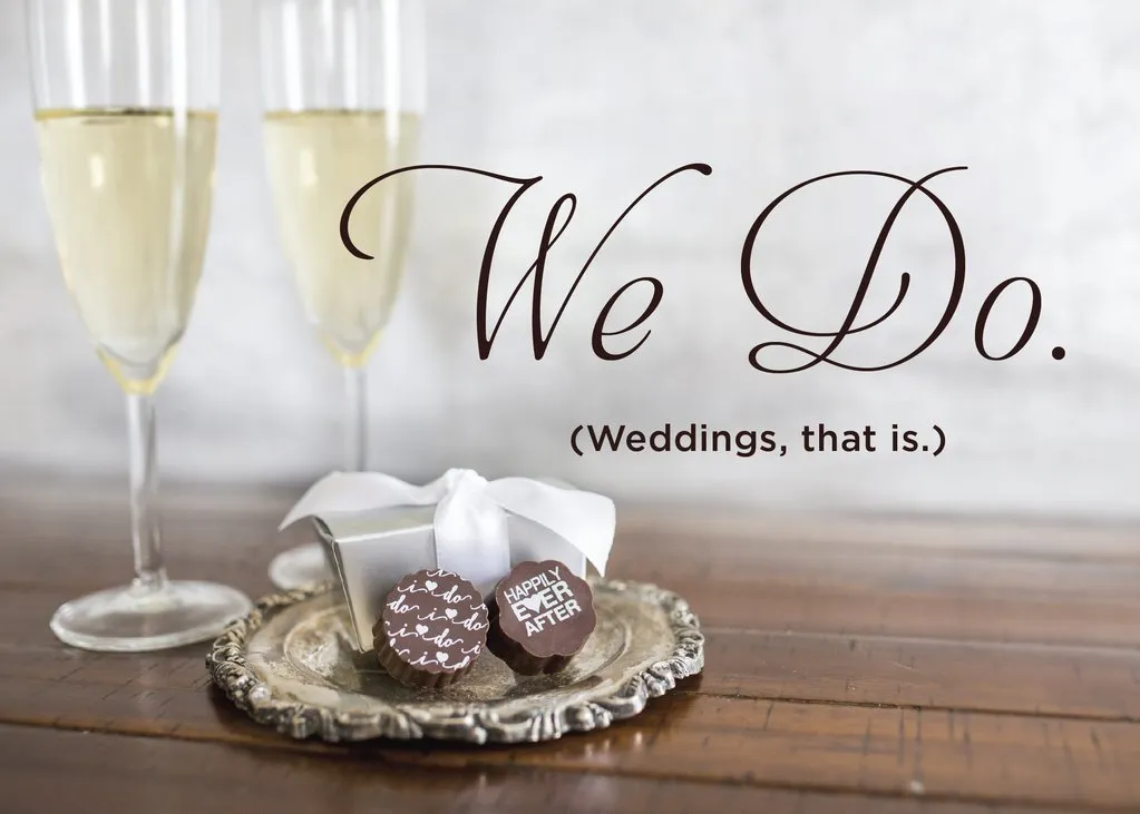 Wedding Chocolate Covered Caramels (Box of 5)