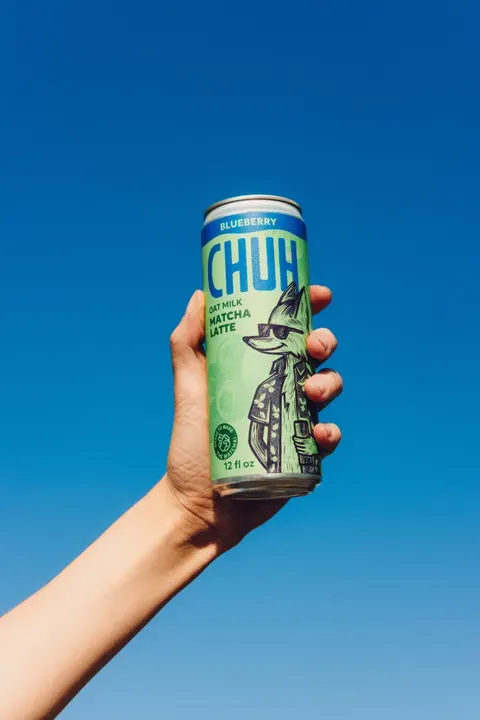 Blueberry Oatmilk Canned Matcha Latte