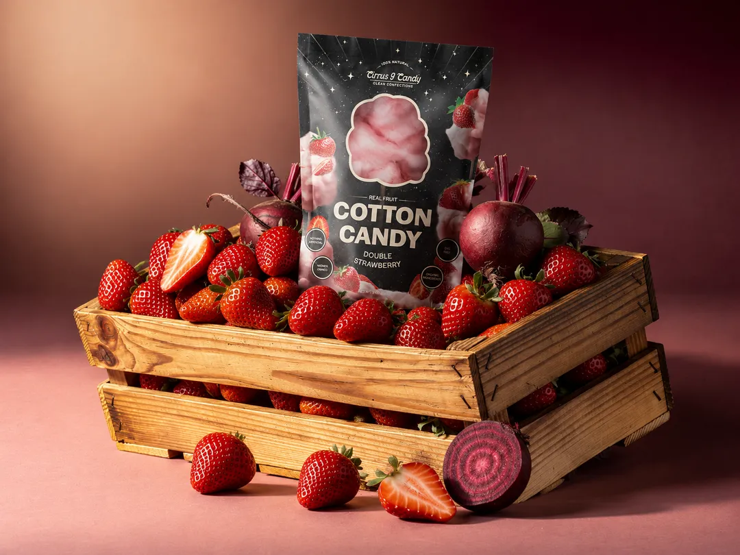 Double Strawberry - Organic Cotton Candy
