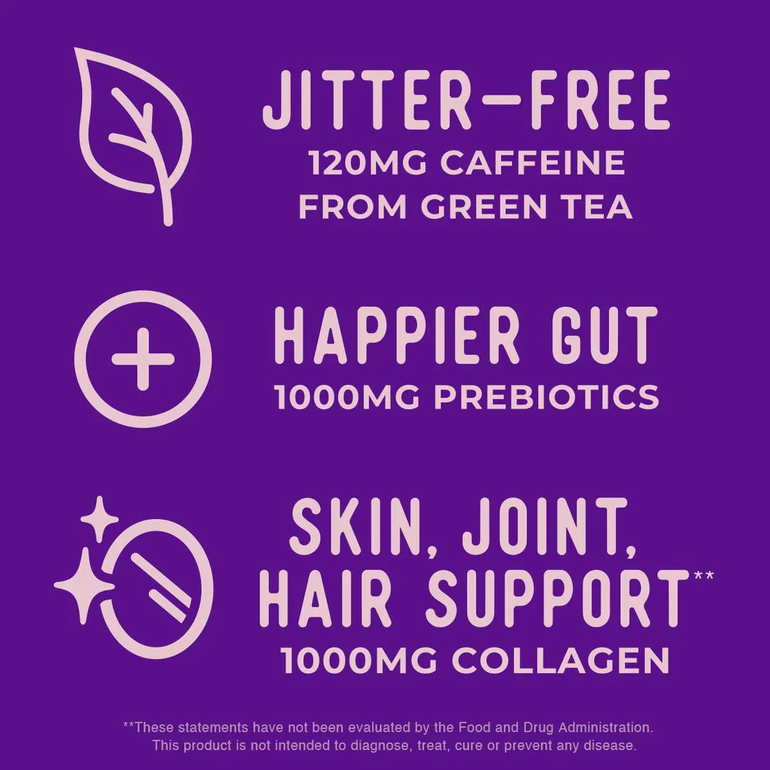 Berry Vanilla Gut Health Prebiotic & Collagen Energy Drink