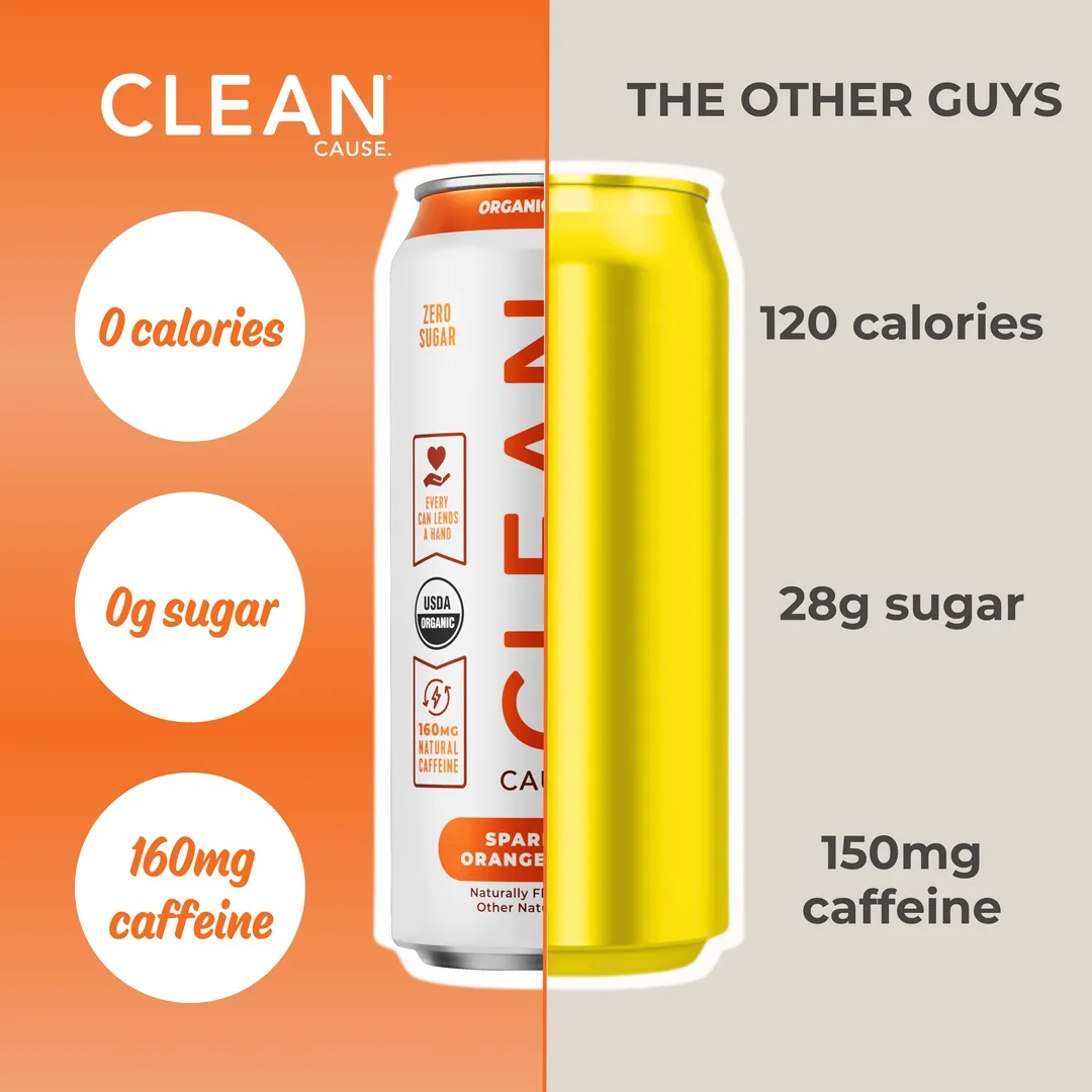 Organic Orange Ginger Zero-Calorie Yerba Mate Tea - 12-pack