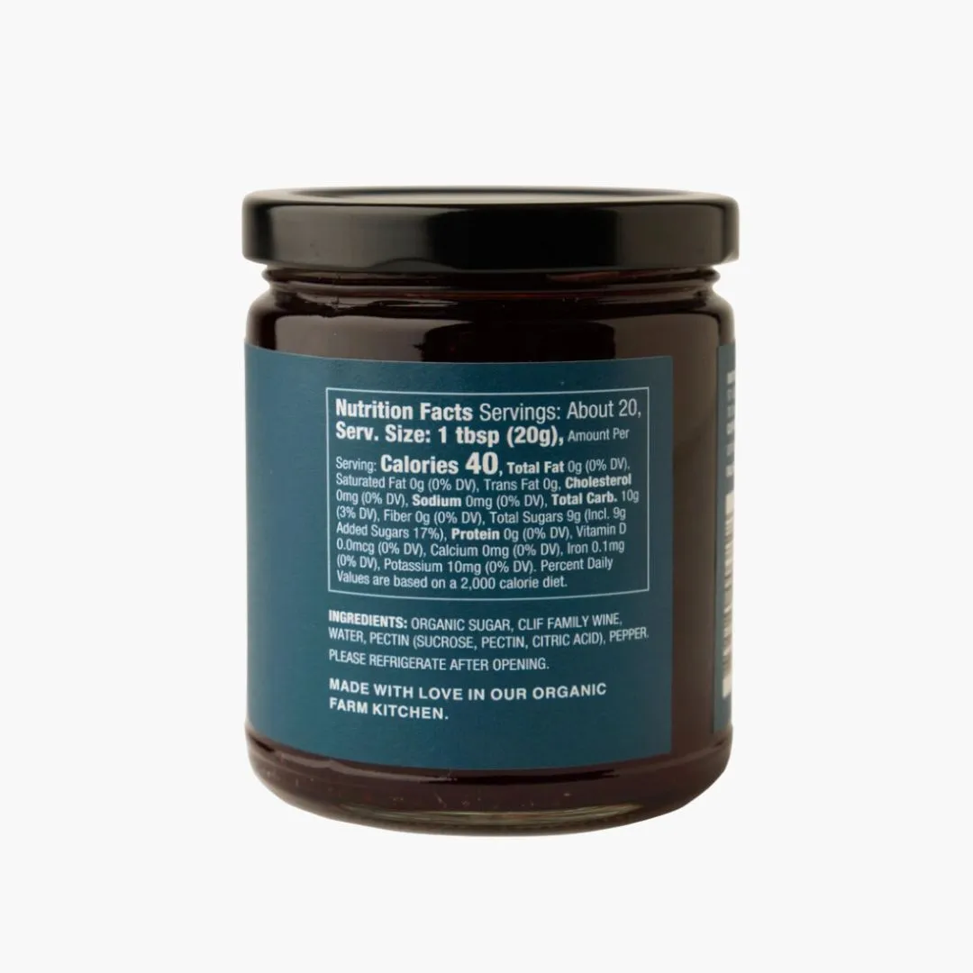 Red Wine Jelly with Cracked Pepper - 10oz. 