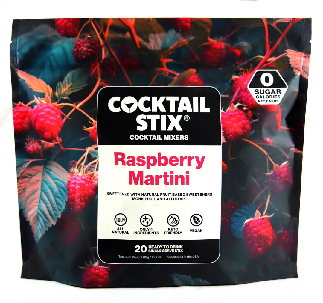 Cocktail Stix Zero Sugar Cocktail & Mocktail Drink Mixer - Skinny Mixes - Vegan - No Calories, No Carbs, No Sugar - Non-GMO - 20 Pack