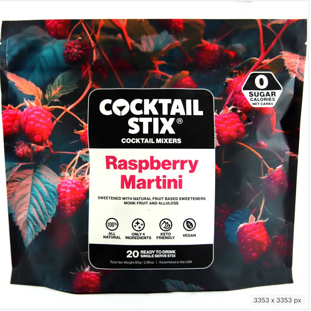Cocktail Stix Zero Sugar Cocktail & Mocktail Drink Mixer - Skinny Mixes -  First Order Sample Pack - 1 Bag Of Each