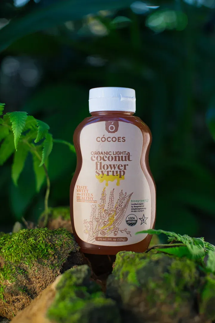CÓCOES Organic Coconut Flower Syrup Light (Sweet and Tangy) 8.5oz - (34 Bottles)