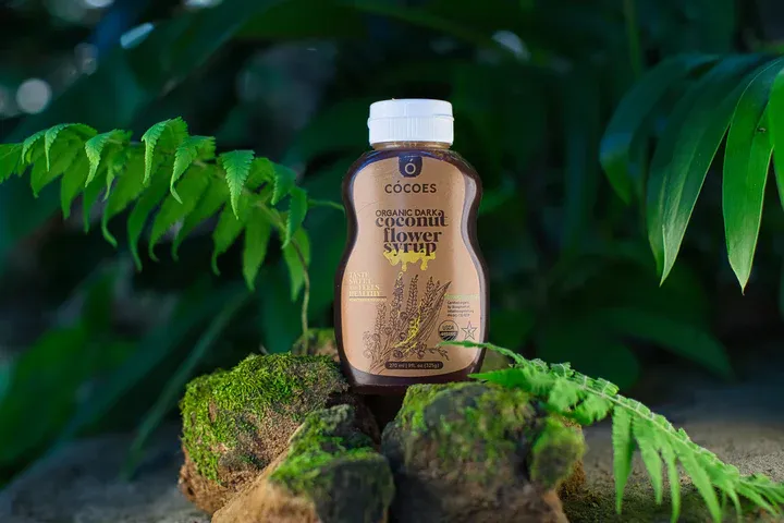 CÓCOES Organic Coconut Flower Syrup Dark (Sweet and Caramelized) 8.5oz - (34 Bottles)