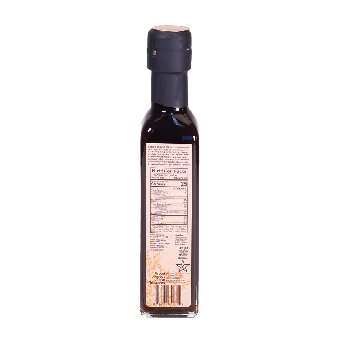 CÓCOES Organic Coconut Flower Aminos Teriyaki - 8.5oz (28 Bottles) 