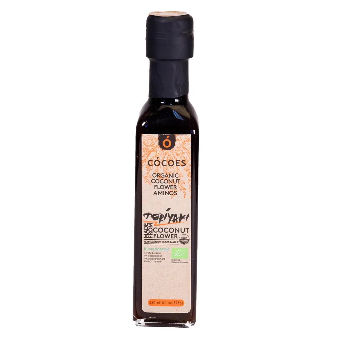 CÓCOES Organic Coconut Flower Aminos Teriyaki - 8.5oz (28 Bottles) 