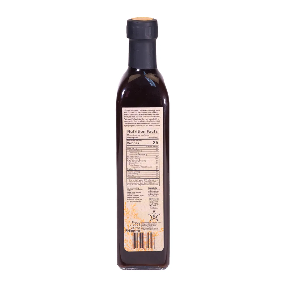CÓCOES Organic Coconut Flower Aminos Teriyaki 17oz - (16 Bottles)