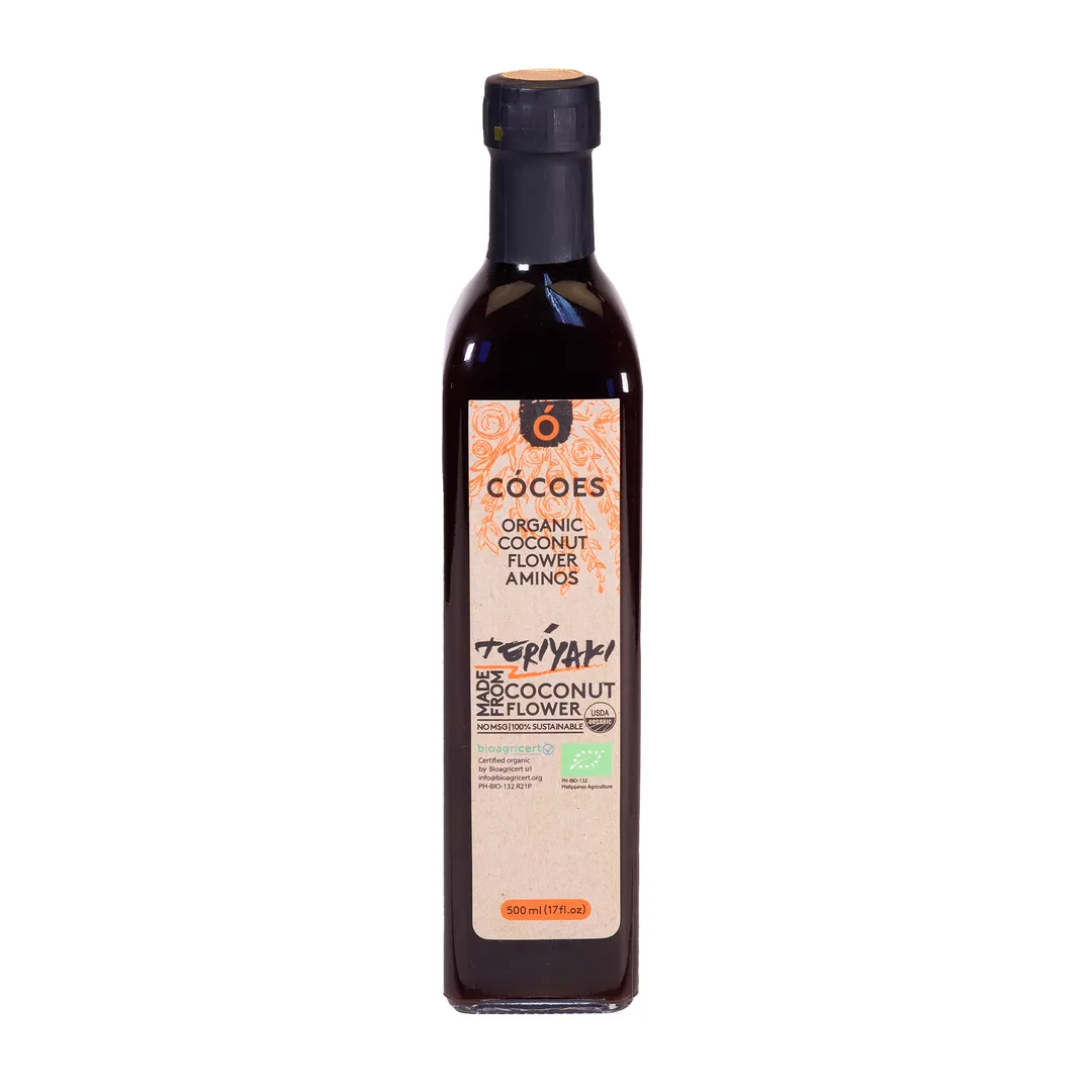 CÓCOES Organic Coconut Flower Aminos Teriyaki 17oz - (16 Bottles)