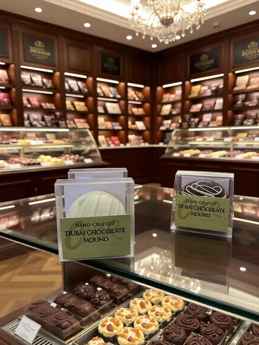 
Hand Crafted Dubai Chocolate Mounds
